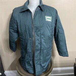 Vintage Gas Station Hess Winter Green Jacket Men's Medium